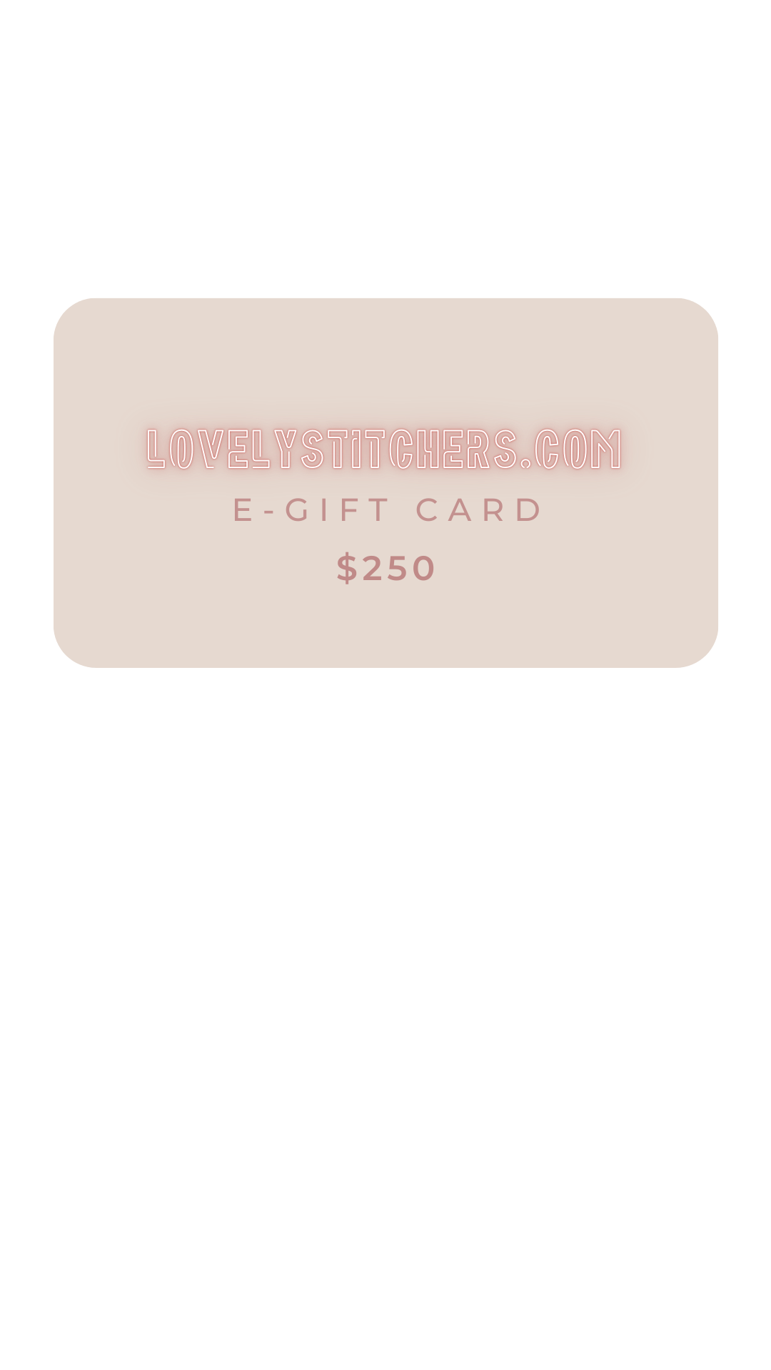 Lovely Stitchers Giftcard