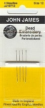 John James Beading Needle Size 12, 4 pckg
