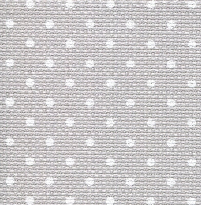 18 Count Aida - Grey with White Points/Polka dot (18" x 21.5")(37937349)