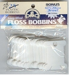 DMC PLASTIC-FLOSS-BOBBINS 28/PCKAG