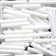 Mill Hill 90479 White Bugle Beads - Size 9/16" long